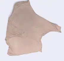 Soft tan turtleneck mid sleeve top 