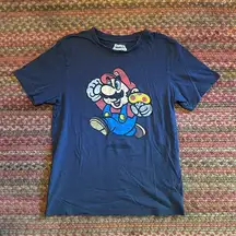 SUPER MARIO NAVY MUSHROOM GRAPHIC TEE