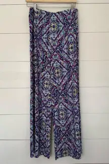 Chico’s Travelers Women’s 1R Multicolored Slinky Pants