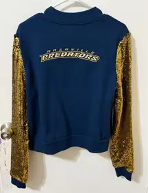 Nashville Predators Sequin sleeve bomber jacket. New with tags. See photos and descriptions. 
