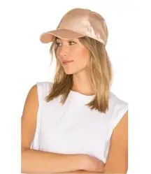 💕MICHAEL STARS💕 Satin Dreams Baseball Cap ~ Gold NWT