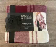 Cashmere Blend Red Plaid Wrap - Luxurious Fall Fashion