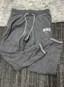 Nike Sweatpants Grey Women’s Jogger Pockets Pink Design 