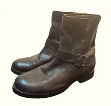 Frye Natalie Short Engineer Harness Pull-on Boots