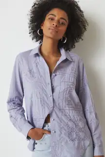 Anthropologie Handkerchief button‎ down size Small