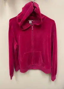 Velour Hoodie Pink