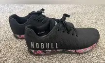 Women’s Nobull No Bull Outwork Trainer Sneaker Shoe Black Midnight Palm Size 9