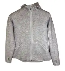 Avalanche Women’s Grey Hoodie Size Large Thumbholes‎ Athletic Warm Running Grey