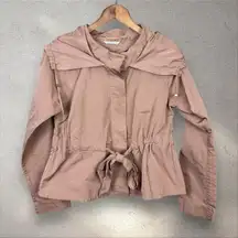 MaxMara Black Silk Blend Women's Jacket Size 2 Button Closure Belt