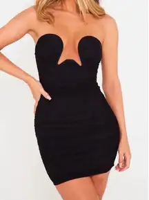 Luxe to Kill Black Mini Ruched Dress