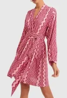 NWT Natalie Martin Nico Mini Dress in Wobbly Stripe Puglia Pink Sz. XS