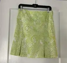 IZOD Lime Green and White golf skort size 6.