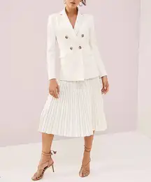 knitted pleated skirt xxs petite