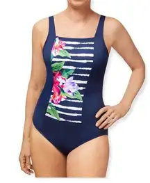 NWT Amoena Maritime Meadow Full Bodice Swimsuit size 8