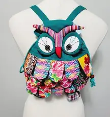 Handmade baroque artisan owl backpack