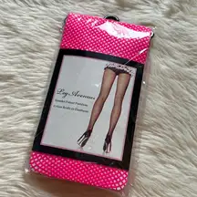 pink fishnet stockings