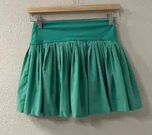 Offline by Aerie Pleated Tennis Skirt Skort Women's Size Small Green Pockets