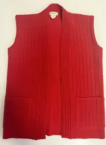 Medium Vintage Red Yarnworks Vest