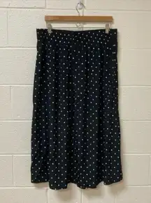 Fritzi polka dot long skirt in size 36/22W