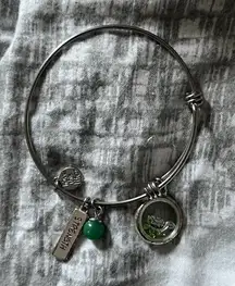 Silver love this life strength turtle bracelet