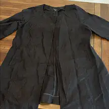 Talbots Pure Irish Linen Open Front Jacket Petite Medium NWOT