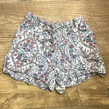 Brandy Melville Blue & Red Pattern Shorts