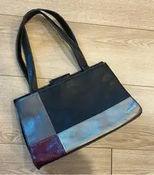 Vintage The Sak Colorblock Patchwork Leather Shoulder Bag 7x12