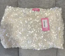 Cream Sequins  Skirt/Skort