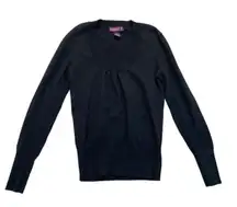 Black Scoop Neck Sweater Size XL 90s Y2K