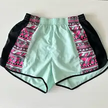 Victoria’s Secret PINK Tribal Aztec Print Mint Running Athletic Shirts Small