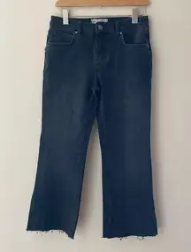 Free people black cropped jeans size 27