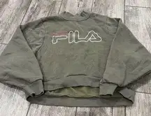 FILA Mockneck Cropped Sweater Size Small