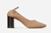 Everlane The Day High Heel Tan Leather Size 6