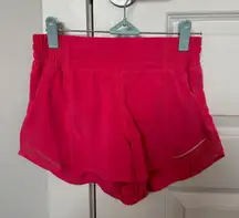 Lululemon Glaze Pink Hotty Hot Shorts 2.5" High Rise