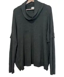 Anthropologie Postmark Orley Oversized Cowl Neck‎ Ruffle Sweater M