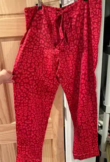 Good American Cheetah Pajama Pants