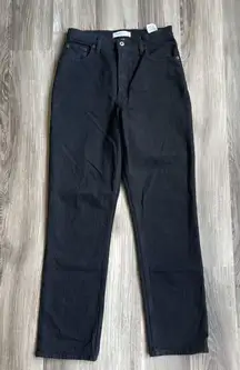 Abercrombie & Fitch The 90's Straight Ultra High Rise Jeans Women's 28 / 6 Black