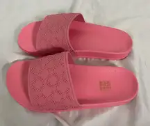 Chunky Pink Rubber Slide Sandals Eu 39 / US 8.5