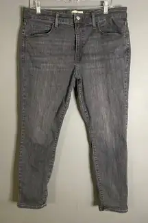 Universal Thread Black Distressed High Rise Skinny Jeans Size 14/32