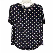 Equipment Femme Silk Polka Dot Print Top