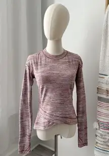 Lululemon  Close To Crossing Long Sleeve Rulu Space Dye Camo Plumful Smoky Blush