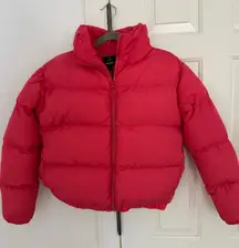 Threadbare Pink Puffer Winter Coat Jacket 2