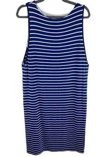 Chico's Striped Jersey Knit Layered Sleeveless Summer Casual Dress Size 1 (M)