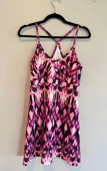 Balance collection active dress black purple pink size medium