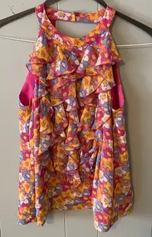 Eci New York Floral Tank Size 4