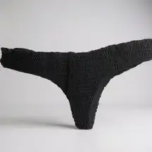 Tori Praver Saffron Bikini Bottom Black. Size Small