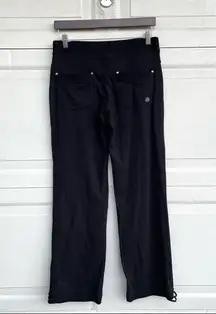 Athleta  Womens Pants Black BALA Adjustable Ankle Yoga Athletic Small