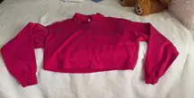 Alo polo club Henley pullover magenta pink size small