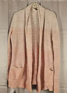 Faherty Womens Riley Ombre Pink Cashmere Blend Cardigan Sweater XS