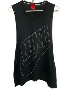 Nike Black & White Athletic Tank Size Medium